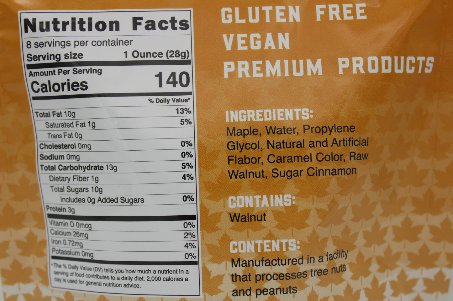 8 oz. Pouch - Maple Roasted Walnuts