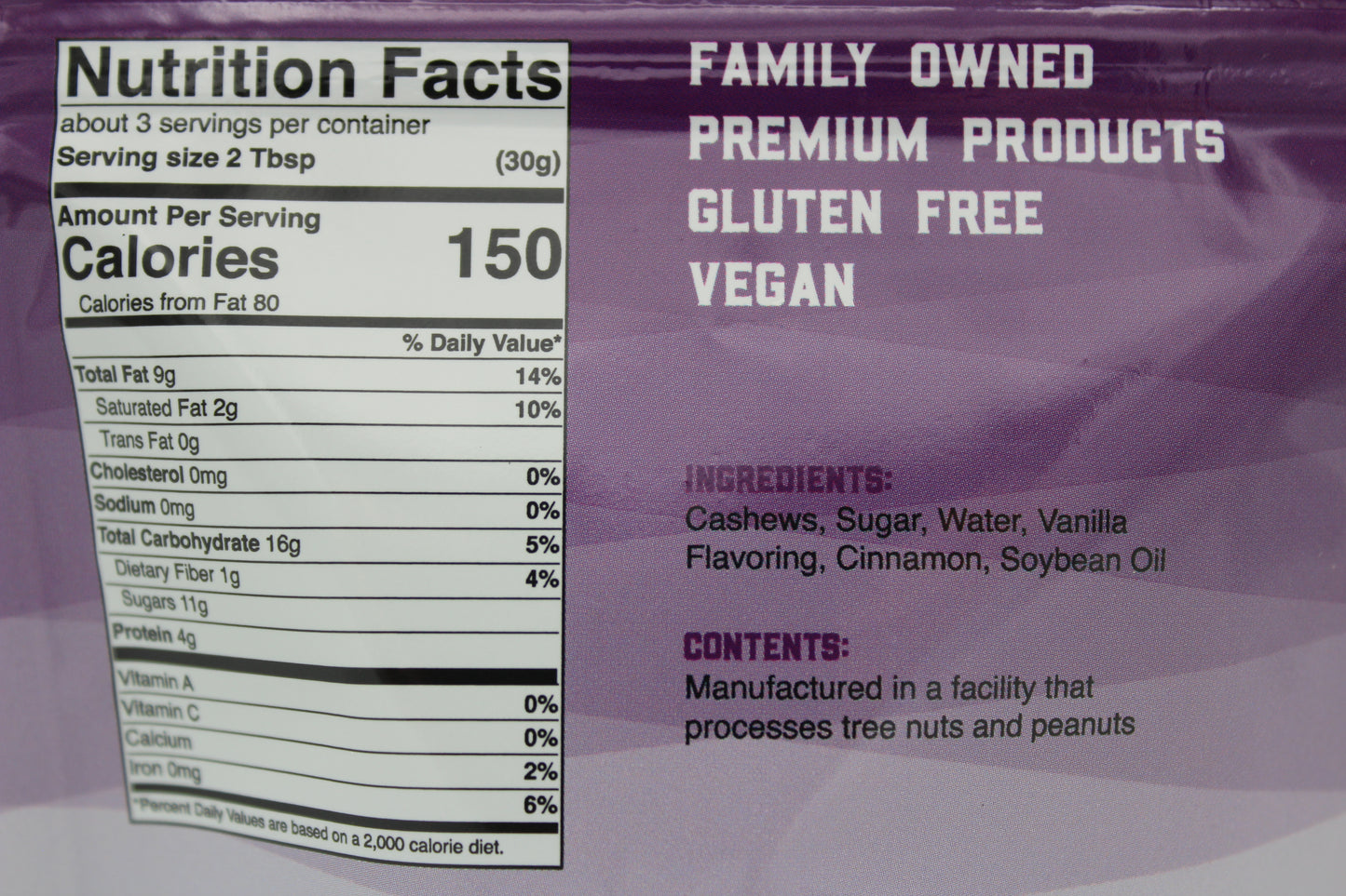 3 oz. Pouch - Cinnamon Roasted Cashews