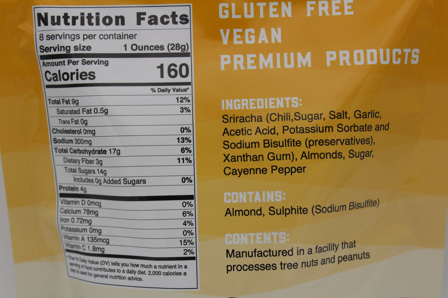 8 oz. Pouch - Sweet Heat Almonds