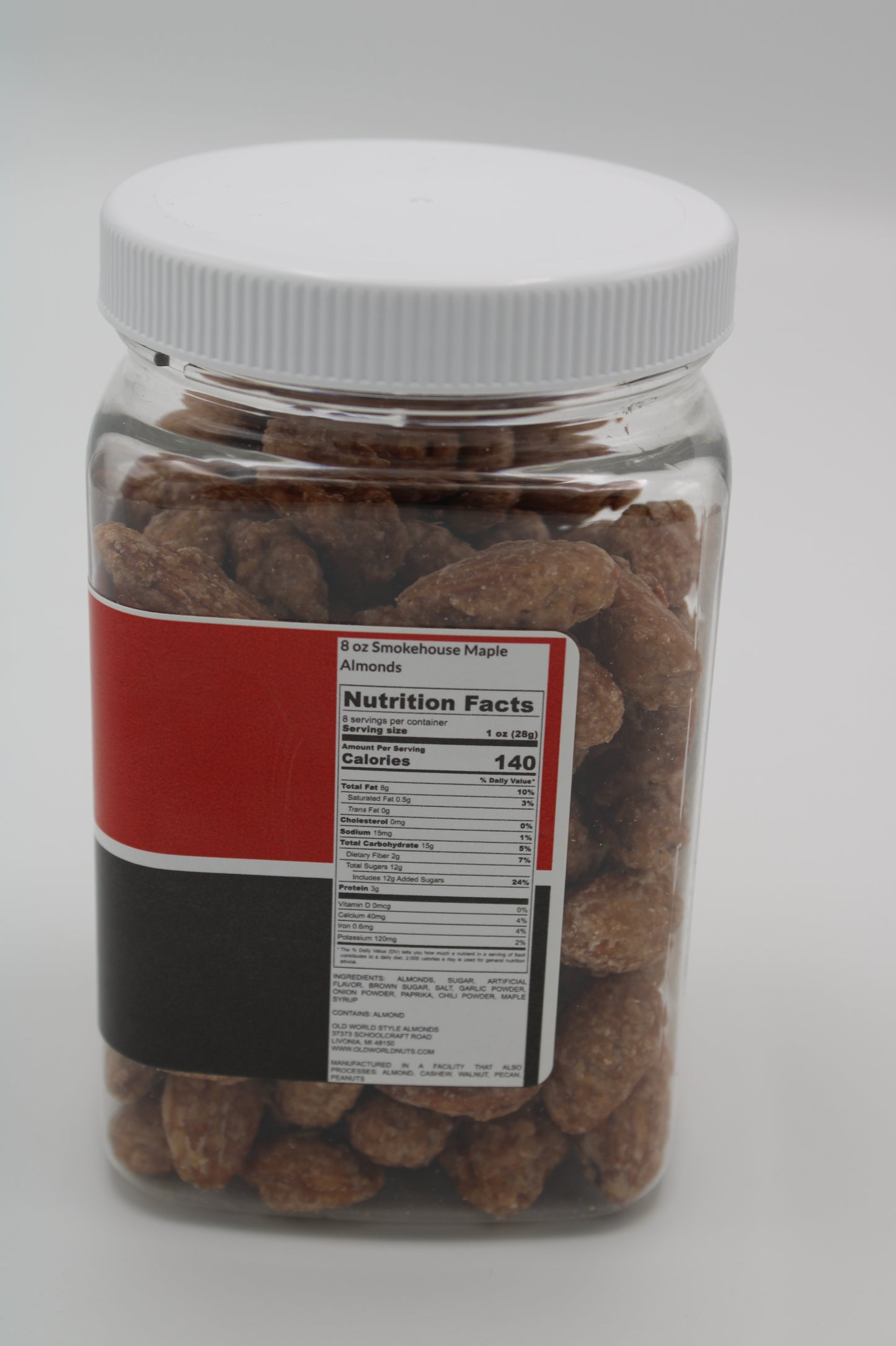 8 oz. Jar - Smokehouse Maple Almonds